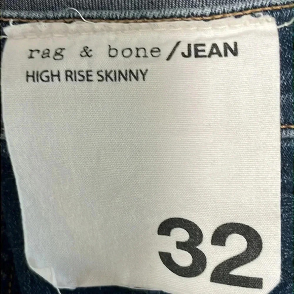 Rag & Bone High Rise Distressed Skinny Jeans - Picture 16 of 17